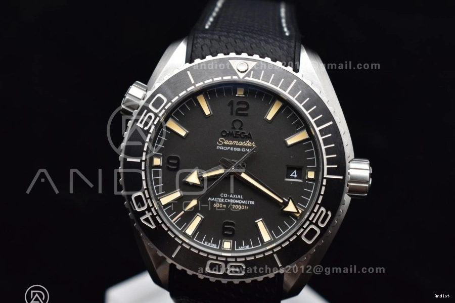Rubber A8900 Planet Black Edition Ocean on VSF Strap 1:1 Best Clone Dial Super Bezel Gray SS 43.5mm Gray 0103